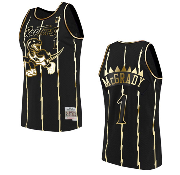 Men's Toronto Raptors #1 Tracy Mcgrady Black NBA Swingman Stitched Jersey Men's Toronto Raptors #1 Tracy Mcgrady Black NBA Swingman Stitched Jersey